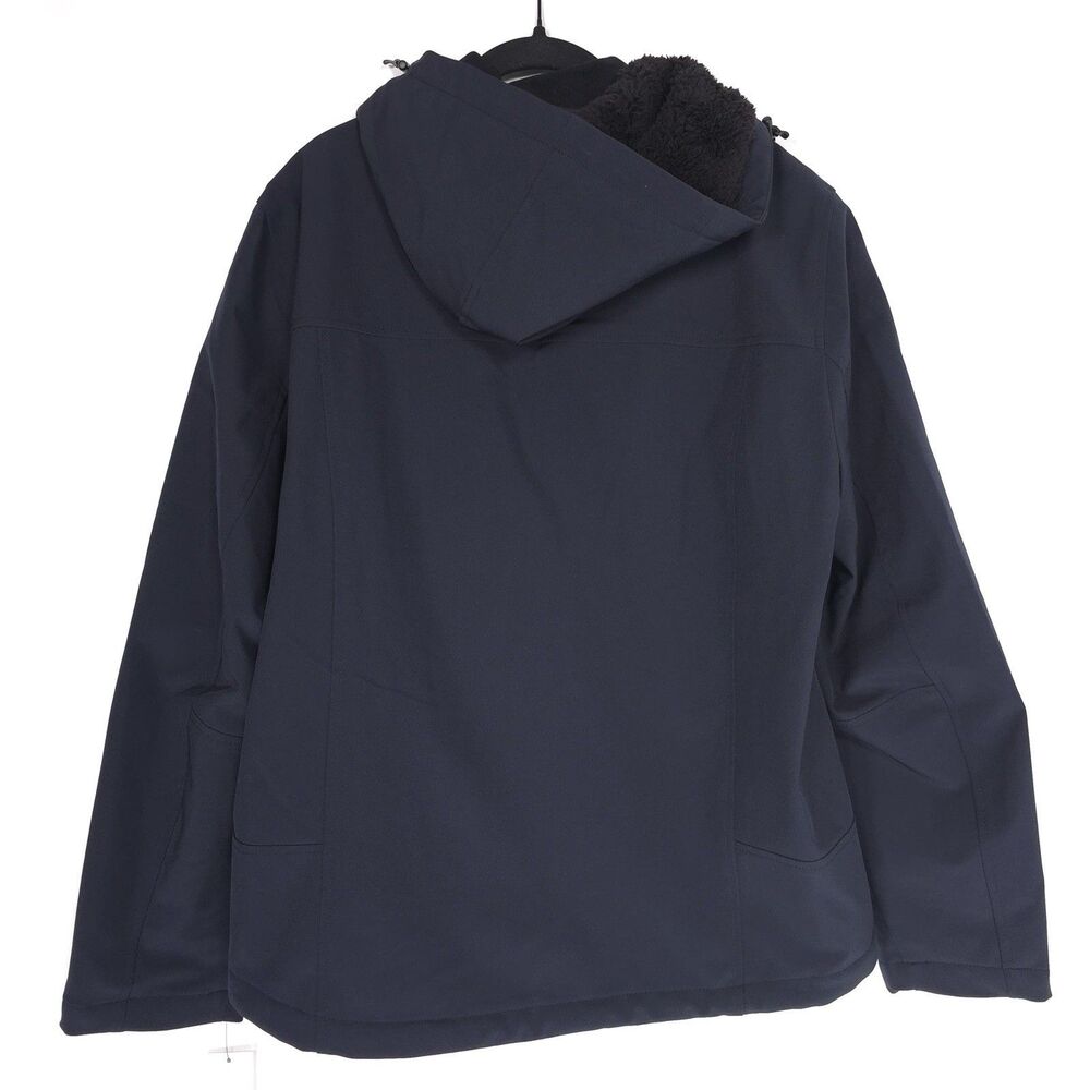 Calvin Klein New Men’s Jacket MEDIUM Sherpa Lined Infinite Soft Shell True NAVY - Picture 6 of 16